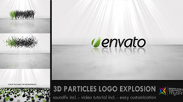 دانلود پروژه آماده افترافکت لوگو 3 بعدی 3D Particles Logo Explosion