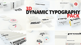 دانلود پروژه تایپوگرافی 3بعدی افتر افکت 3D Dynamic Typography