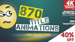 دانلود رایگان پروژه افتر افکت : 145 تایتل انیمیشن