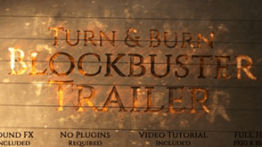 دانلود پروژه رایگان افترافکت : تریلر فیلم Turn and Burn Blockbuster