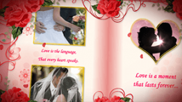 دانلود پروژه  آلبوم عکس افترافکت مخصوص مراسم عروسی Wedding Album Red Roses