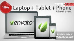 دانلود پروژه تبلت افترافکت Laptop + Tablet + Phone Advertisement