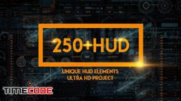 مجموعه عظیم المان های گرافیکی متحرک برای افترافکت 5 HUD