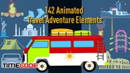 دانلود مجموعه المان های متحرک (سفر) Animated Travel Adventure Elements