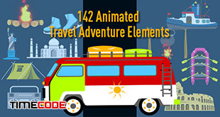 animated-travel-adventure-elements