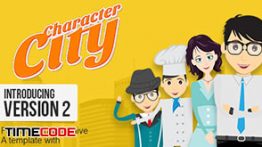 دانلود رایگان جعبه ابزار موشن گرافیک Character City V1 Explainer Video ToolKit