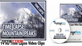 دانلود استوک فوتیج کوه و ابر Time Lapse Mountain Peaks