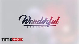 دانلود رایگان پروژه تایتل آماده افترافکت Wonderful Letters