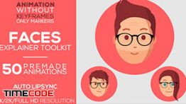 پروژه صورت های متحرک آماده Faces | Explainer-Toolkit