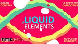 دانلود مجموعه ترنزیشن موشن گرافیک Liquid Elements FX