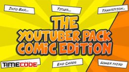 پروژه ابزار کمیک بوک در افترافکت The YouTuber Pack – Comic Edition