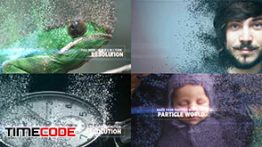  پروژه آماده افتر افکت :اسلایدشو با افکت متلاشی کردن تصویر Particle World Slideshow