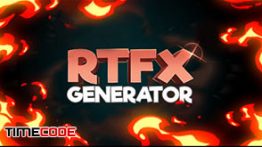 دانلود مجموعه فوتیج و افکت های تصویری مخصوص انیمیشن RTFX Generator + 440 FX pack