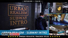 دانلود پروژه آماده تبلیغات در محیط مترو Urban Realism – Subway Intro