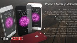 دانلود بسته تبلیغاتی آیفون 7 همراه با مدل و موکاپ سه بعدی در افترافکت Phone 7 Mockup Video Kit