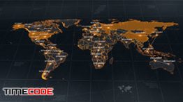 دانلود پروژه آماده افترافکت نقشه جهان World Map