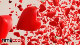 دانلود موشن گرافیک آلفا سه بعدی قلب Hearts Reveal 4K