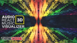 دانلود رقص نور سه بعدی مخصوص افترافکت Audio React Music Visualizer 3D