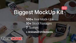 دانلود مجموعه عظیم موکاپ موبایل و تبلت مخصوص افترافکت Biggest MockUp Kit // Digital Device Mockups
