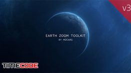 دانلود اسکریپت زوم روی نقشه مخصوص افترافکت Earth Zoom Toolkit Version 3.0