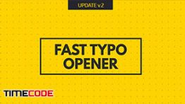 دانلود رایگان  پروژه تایپوگرافی سریع مخصوص افترافکت Fast Typo Opener v.2