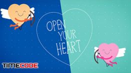 دانلود رایگان پروژه فانتزی عاشقانه مخصوص افترافکت Funny Valentines Card