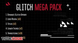 دانلود پروژه آماده افترافکت مخصوص نویز و پارازیت Glitch Mega Pack