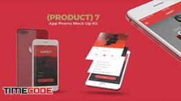 دانلود پروژه آماده موکاپ ایفون 7 مخصوص تبلیغات اپلیکیشن App Promo Mock-Up Kit