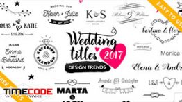دانلود پروژه آماده افترافکت مخصوص تایتل عروسی Wedding Titles