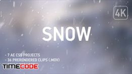 دانلود مجموعه فوتیج واقعی از بارش برف با قابلیت سوپرایمپوز 4K Realistic Snow – 36 Clips +7 Ae