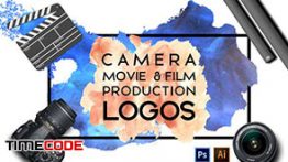 دانلود پکیج لوگو آماده برای شرکت فیلم سازی و آتلیه Camera,Movie & Film Production Logos
