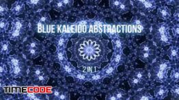 دانلود بک گراند موشن گرافیک گل به سبک زیبابین Blue Kaleidoscope Abstractions
