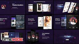 دانلود بسته تبلیغاتی آماده اپلیکیشن موبایل مخصوص افترافکت Cosmo l App Promo Kit