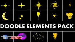 دانلود بسته المان های کارتونی Doodle Elements Pack 4K