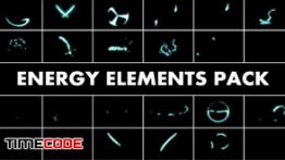 دانلود بسته المان های موشن گرافیک کارتونی Energy Elements Pack 4K