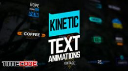 دانلود مجموعه پروژه آماده متنی مخصوص افترافکت Kinetic Text Animations