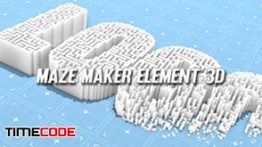 دانلود پروژه لوگو سه بعدی در افترافکت به سبک هزارتو Maze Maker Element 3D