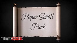 دانلود پروژه آماده افترافکت به سبک طومار بازشو Paper Scroll Pack Template