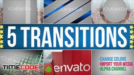دانلود مجموعه 5 ترانزیشن آماده مخصوص افترافکت Transitions