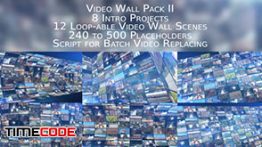 دانلود پروژه آماده دیوار تصویری مخصوص افترافکت Video Wall Pack II