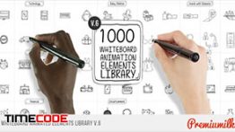 دانلود مجموعه عظیم المان و آیکون آماده تخته سیاه (انیمیت) Whiteboard Animated Elements Library V.6 4K