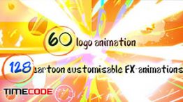 دانلود مجموعه 60 لوگو کارتونی آلفا Quick Cartoon Logo Reveal Pack