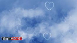 دانلود موشن گرافیک ظاهر شدن قلب ابری در آسمان Love in the Sky
