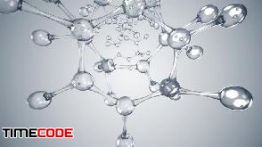 دانلود موشن گرافیک از مولکول ها Glass Molecules Tunnel Loop