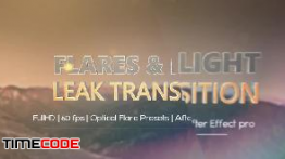 مجموعه ترنزیشن نوری مخصوص افترافکت Light leaks and Optical Flares Pack
