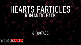 دانلود مجموعه فوتیج قلب به سبک پارتیکل Hearts Particles Romantic Pack