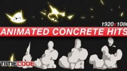 دانلود مجموعه افکت انیمیشن فانتزی انفجار و ضربه Animated Concrete Hits – Anime Action Essentials