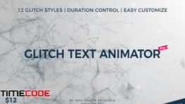 دانلود پروژه آماده افترافکت مخصوص متن Glitch Text Animator PRO