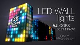 دانلود مجموعه بکگراند موشن گرافیک نور ال ای دی LED Wall Lights VJ Loops Pack