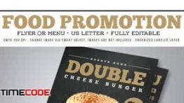 دانلود فایل لایه باز منو و بروشور رستوران Food Promotion Flyer/Menu
